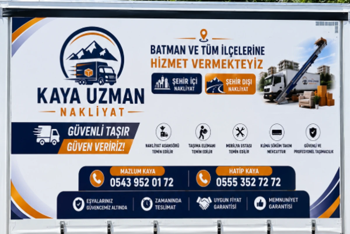Kaya Uzman Nakliyat tanıtım bannerı